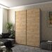 Шафа купе Кайзер (G-Caiser) 2 ДСП Дорос Графіт/Дуб Евок 180х60х240