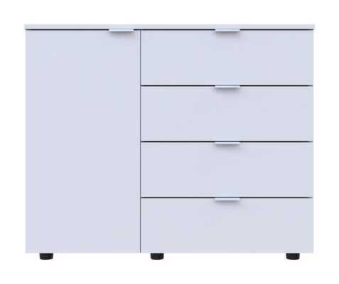 Комод С1 Дорос Білий 100х38, 1х81, 2