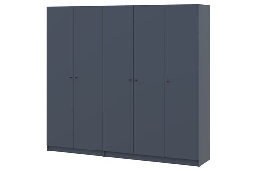 Шафа Промо комплект 2+3 ДСП Дорос Графіт 225х48х204