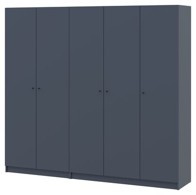 Шафа Промо комплект 2+3 ДСП Дорос Графіт 225х48х204